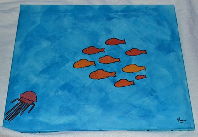 Painting #17 Aqua #1: